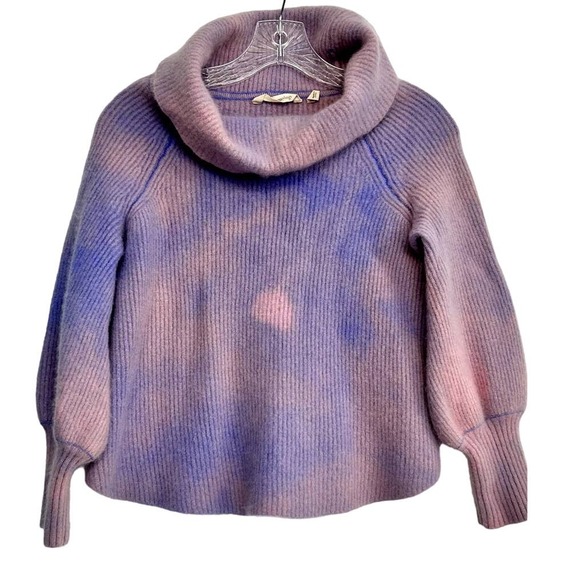 Soft Surroundings Sweaters - SOFT SURROUNDINGS Women's Cashmere Cowl Neck Purple/Pink L/S Sweater XS